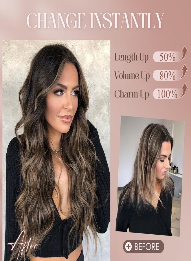 S-noilite One Piece Clip in Hair Extensions Synthetic Curly Wavy Thick Hairpieces for Women 3/4 Full Head Red Clip ins Hair Extensions 24 Inch(850A,1pcs) - Image 2